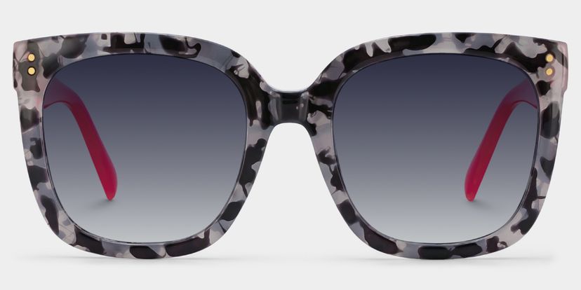 Ebony Square Gray-Tortoise Glasses