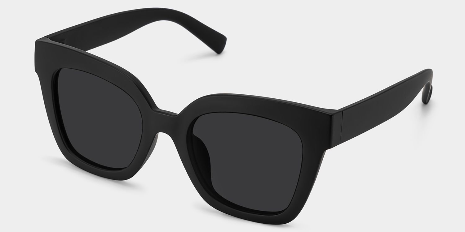 Malcolm Black Sunglasses with Square Frames | Zeelool2
