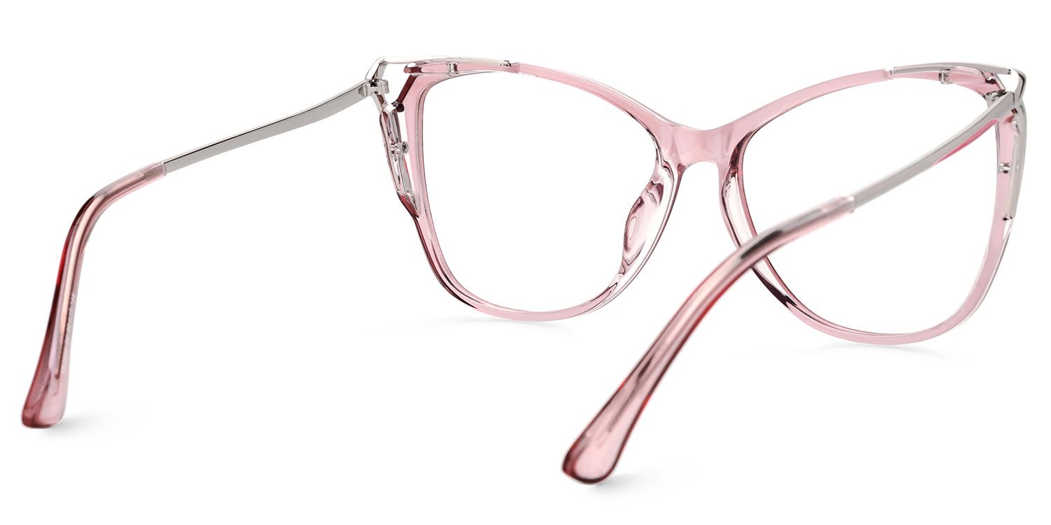 Alana Butterfly Pastel Pink Frame Glasses with TR903