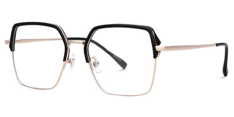 Moses Square Black Glasses