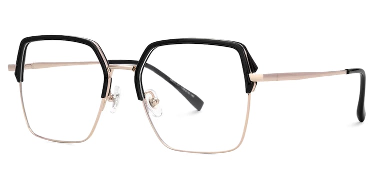 Moses Square Black Glasses
