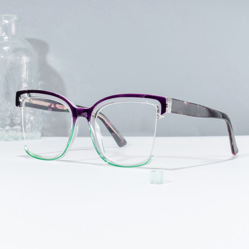 Cadogan Square Purple-Green Glasses