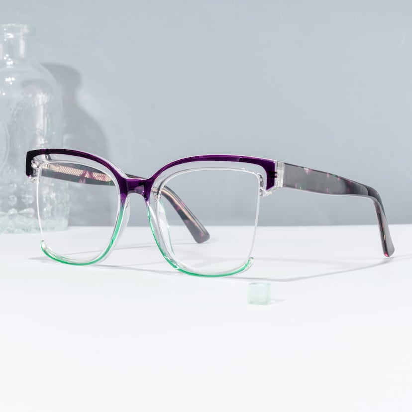 Cadogan Square Purple-Green Glasses