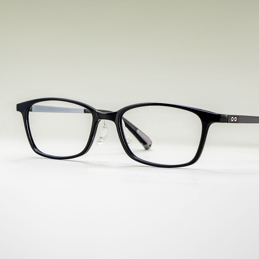 Finne Rectangle Black Glasses