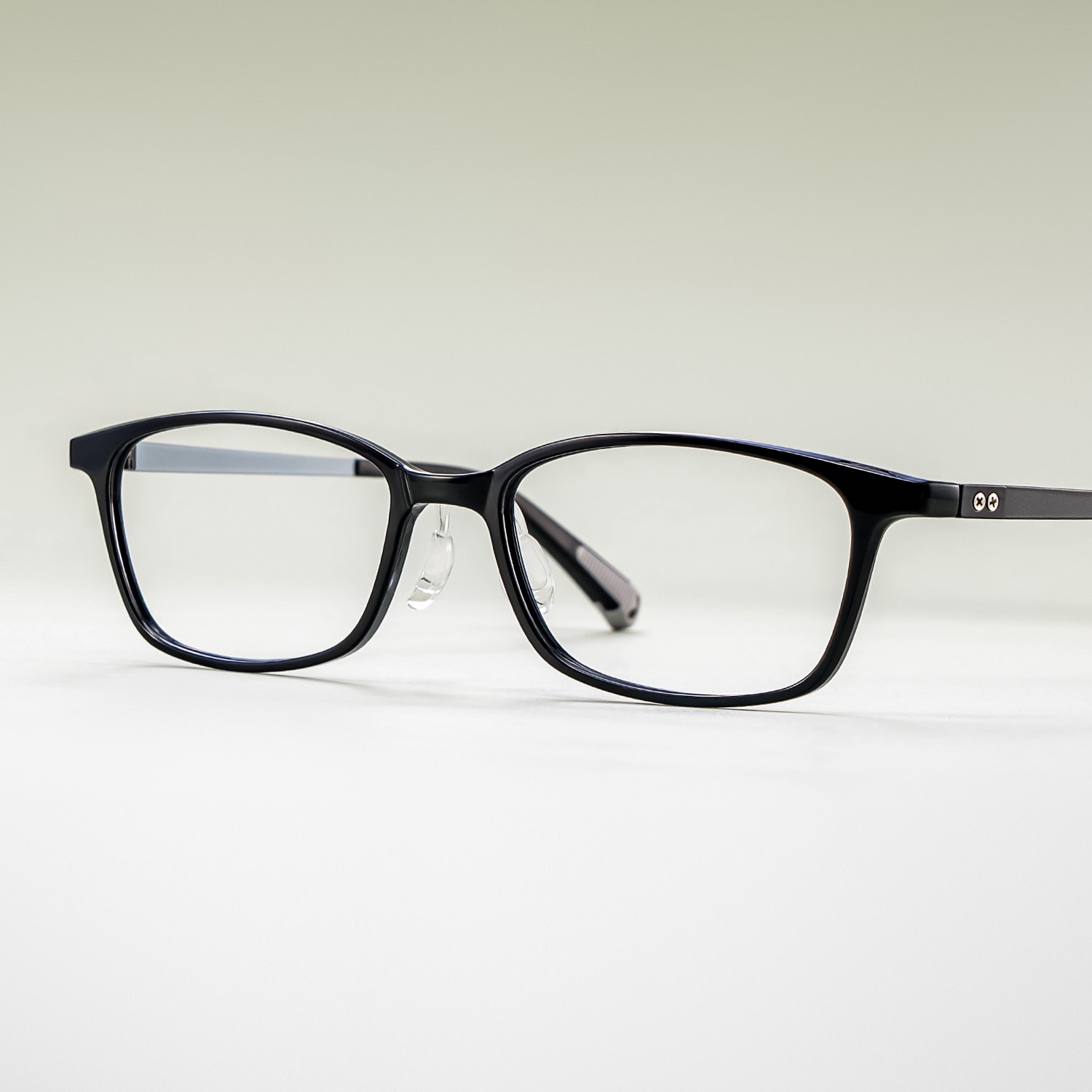 Finne Rectangle Black Glasses