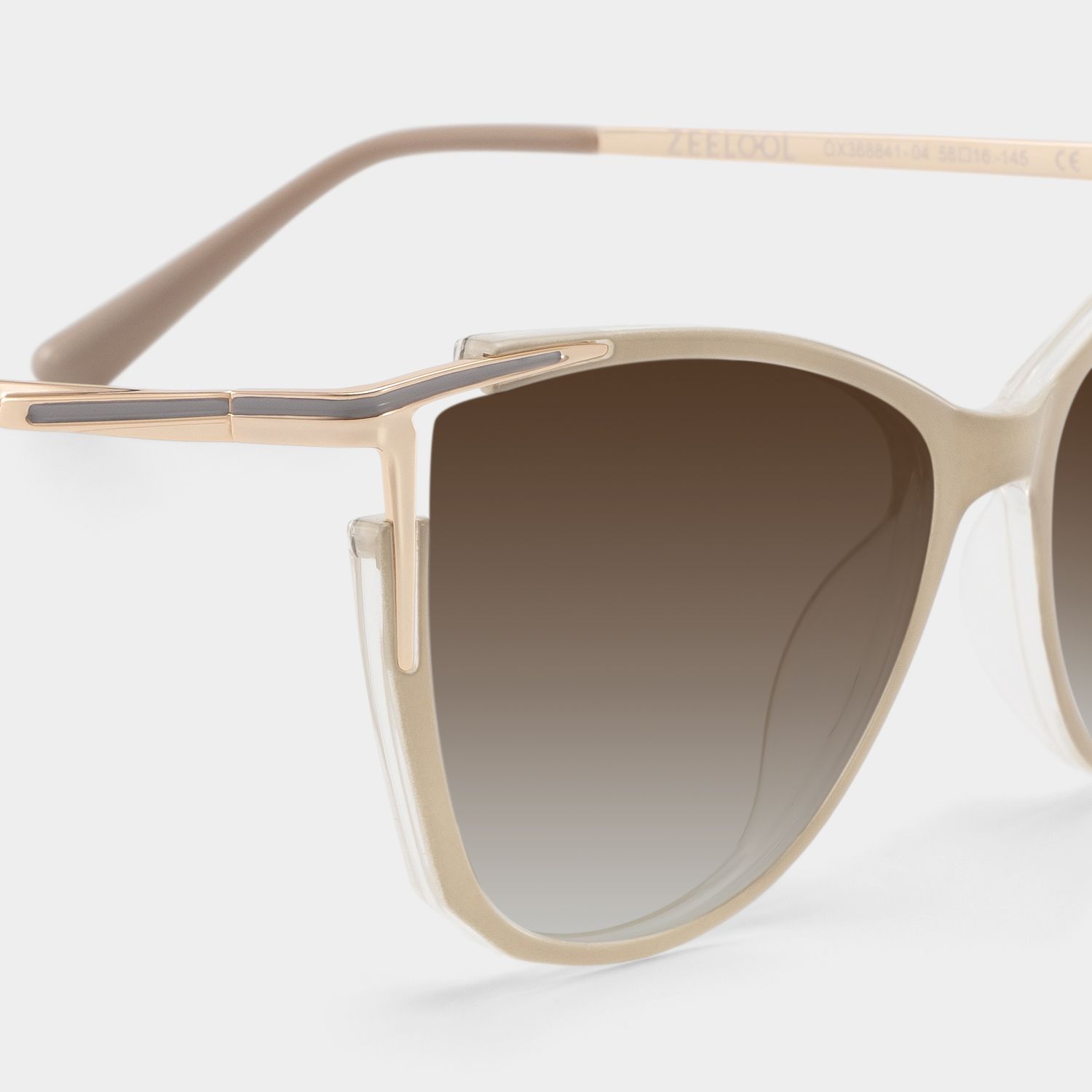 Yomary Cat Eye Khaki Prescription Sunglasses | ZEELOOL4
