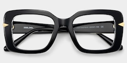 Neon Square Black Glasses4