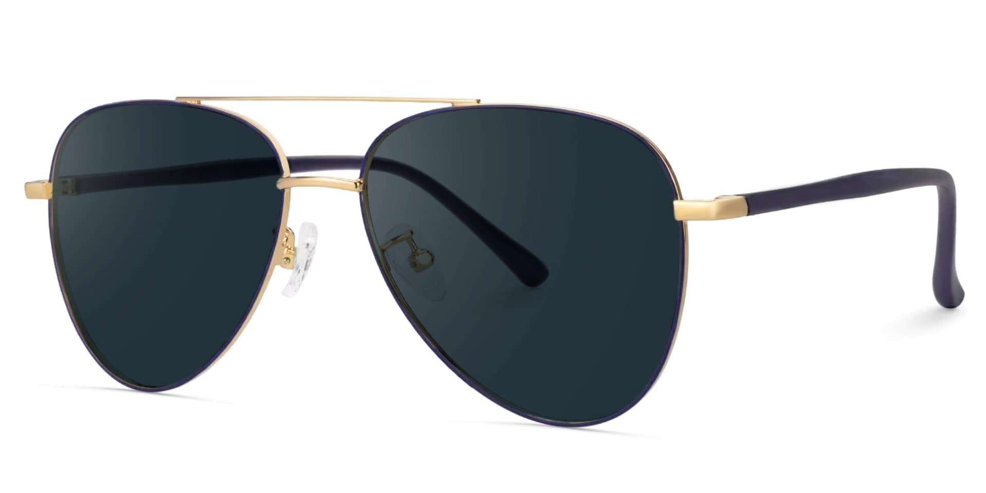 Paige Aviator Black-Gold Sunglasses | Zeelool Glasses2
