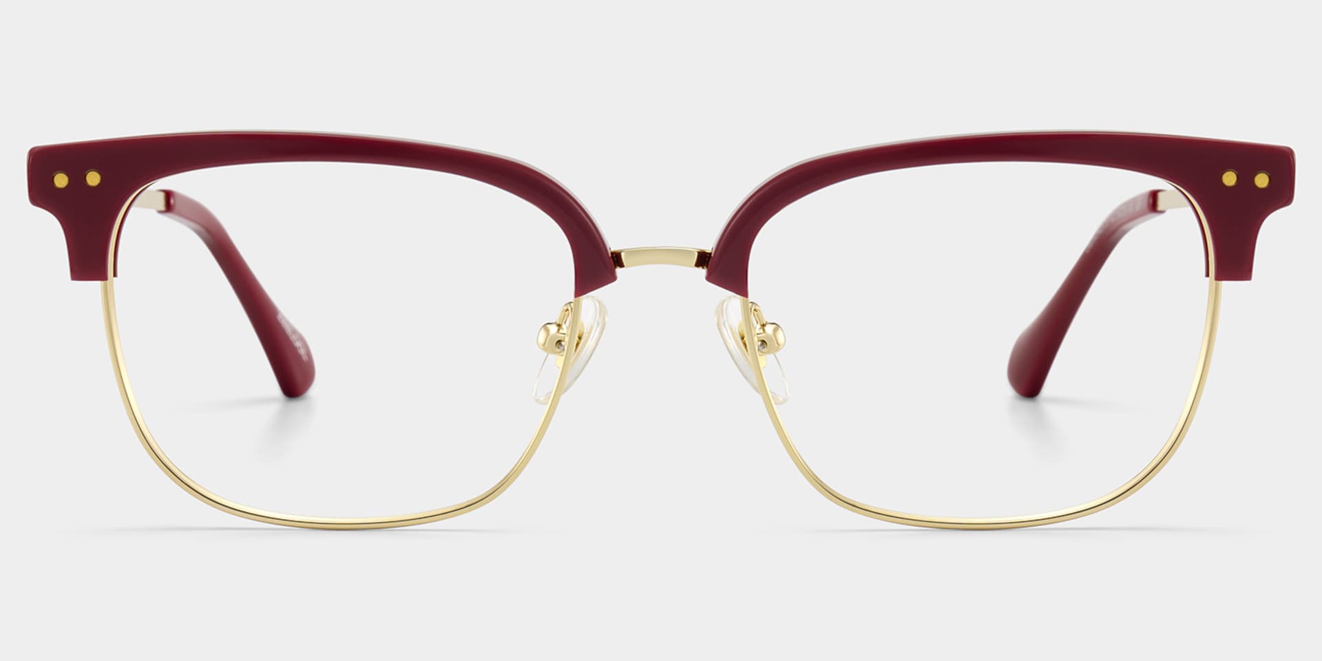 Nathan Red Frame Glasses with Browline Frame Online | ZEELOOL1