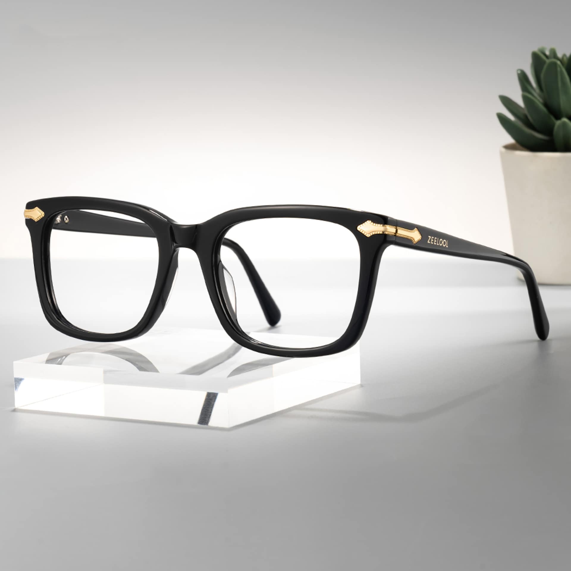 Rectangle Frame Glasses Men's Glasses0