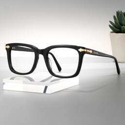 Brochelle Rectangle Black Glasses0