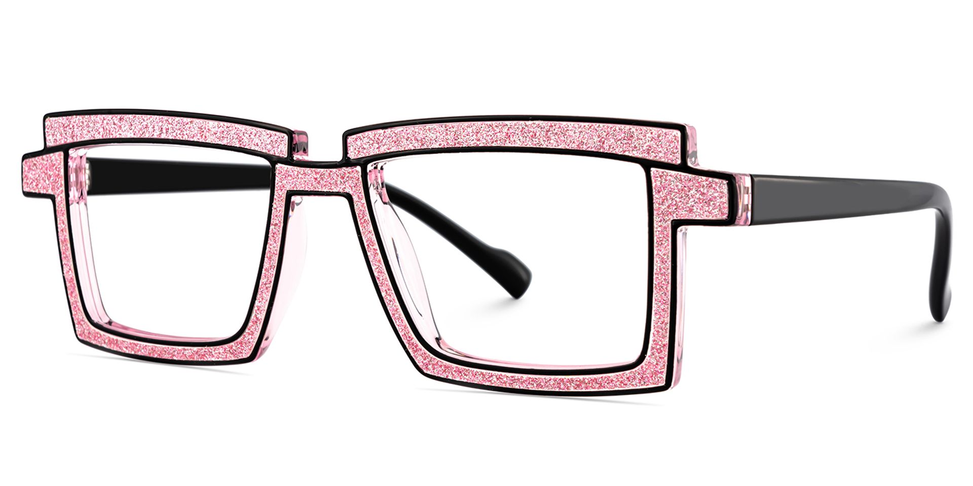Zephyr Pink Glasses in Cyberpunk Style Eyeglasses3