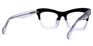Benitez Square Light Purple Glasses3