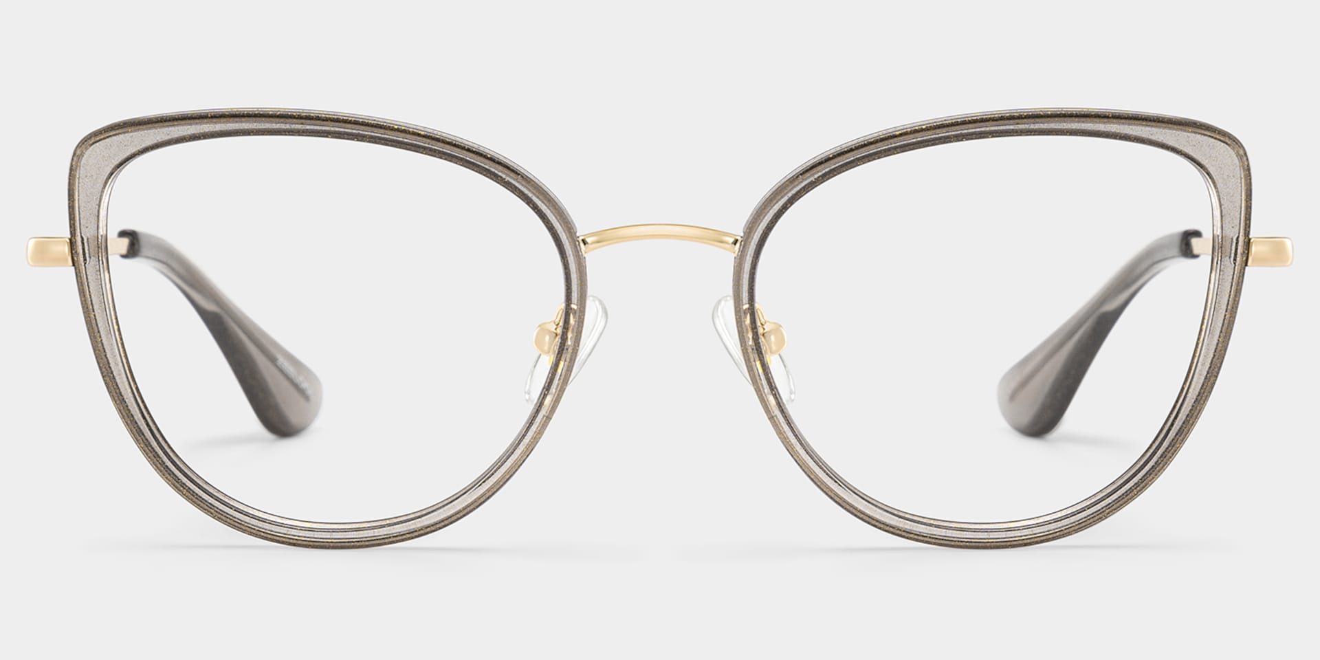 Celine Gray Cat-eye Glasses with Glitter Frames | ZEELOOL2