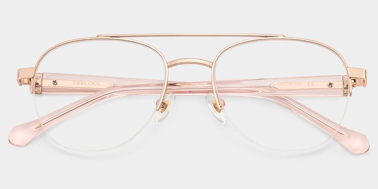 Emily Aviator Rose Gold Glasses