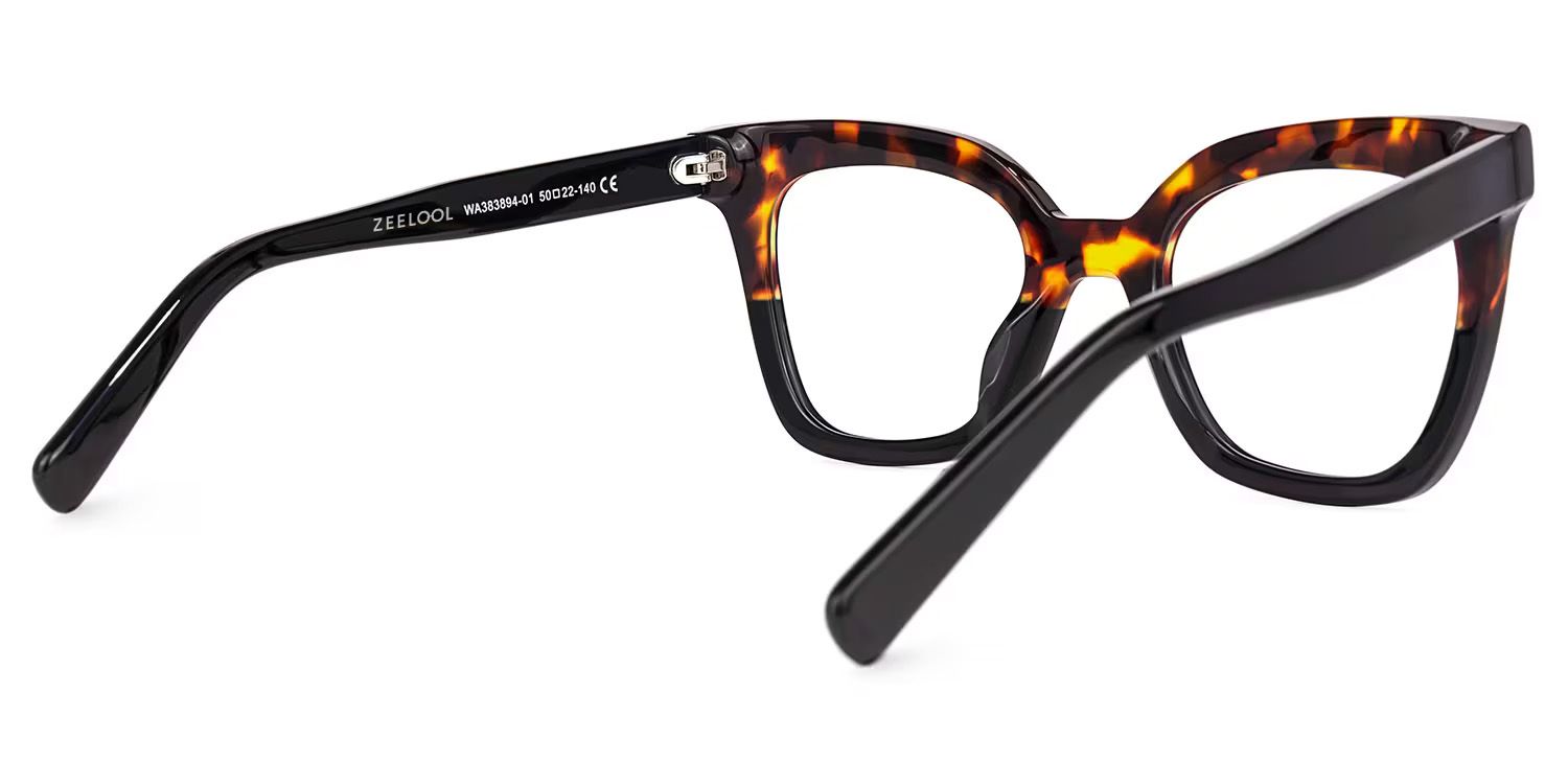 Meka Square Two-Tone Glasses | Zeelool Glasses3