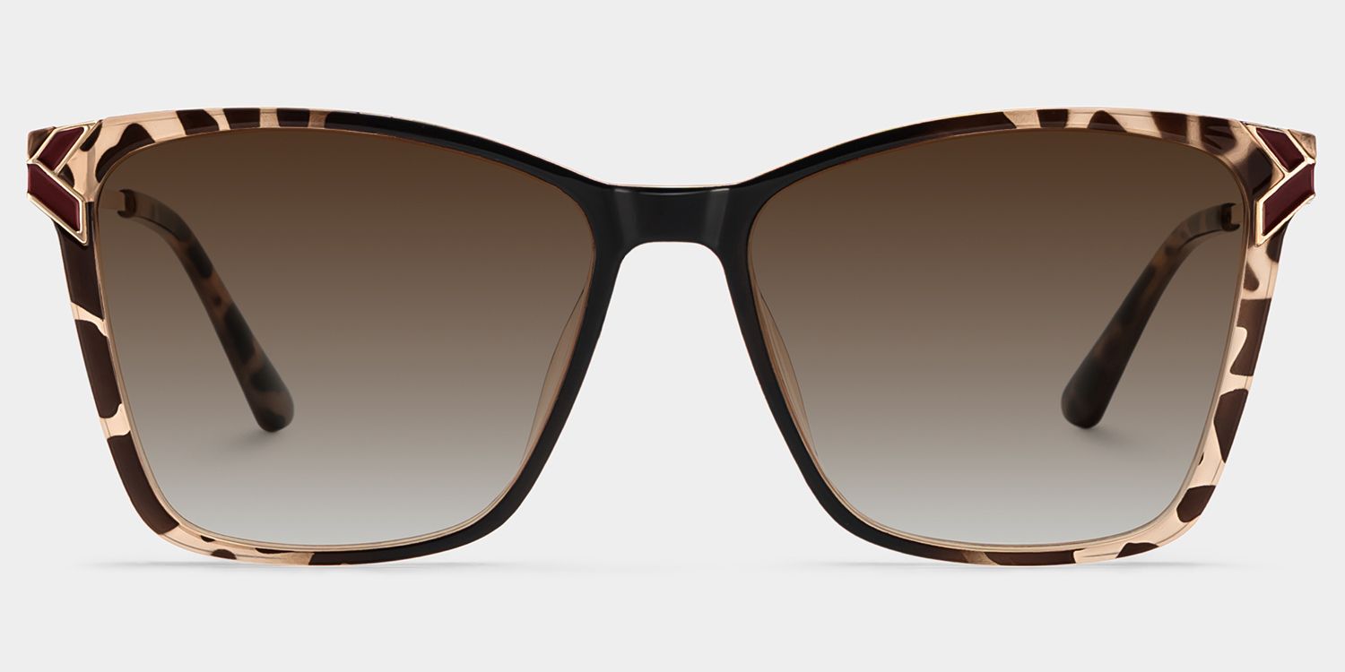 Tricee Tortoise Square Polarized Sunglasses for Driving | ZEELOOL0
