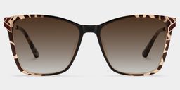 Tricee Square Tortoise Glasses0