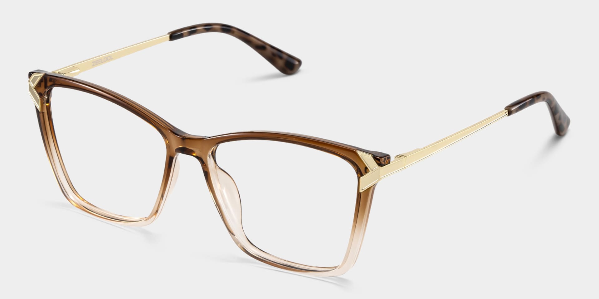 Mia brown square frame glasses Online | ZEELOOL3