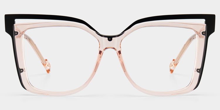 Twolla Beige Square Glasses
