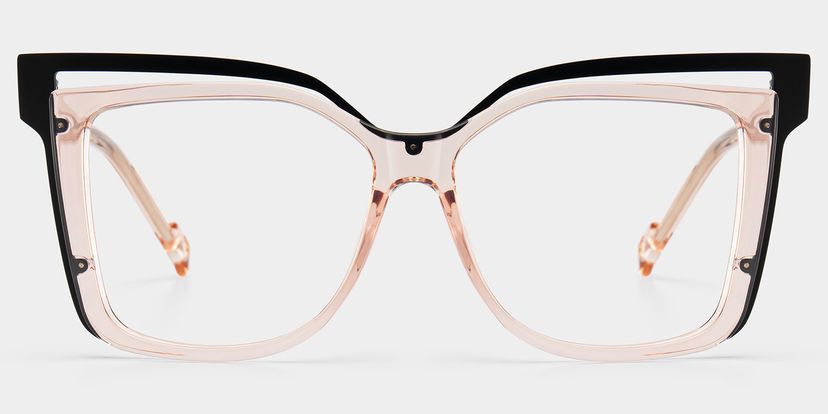 Twolla Beige Square Glasses