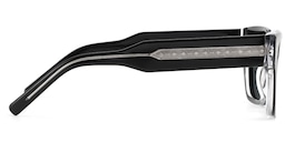 Marlowe Rectangle Black Polarized Sunglasses4