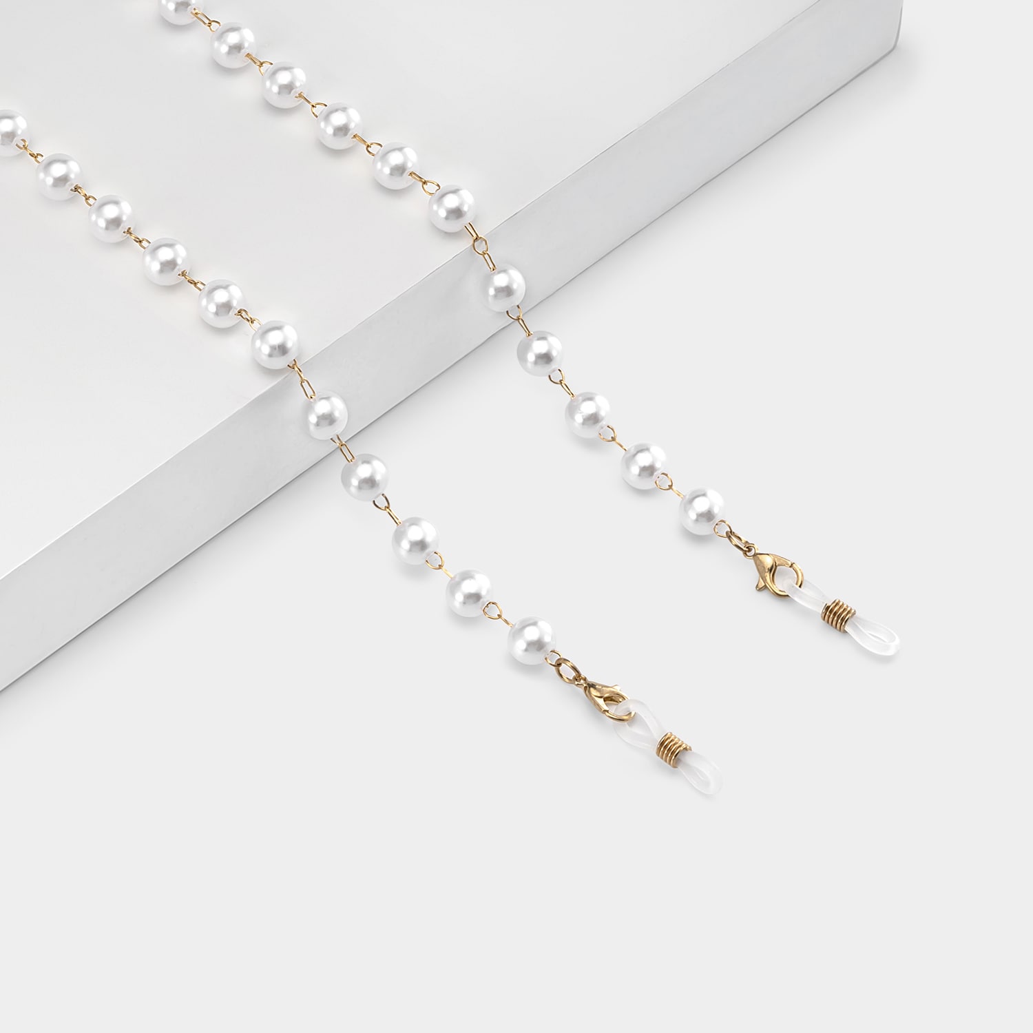 Stylish Pearl Gold Eyeglasses Chains