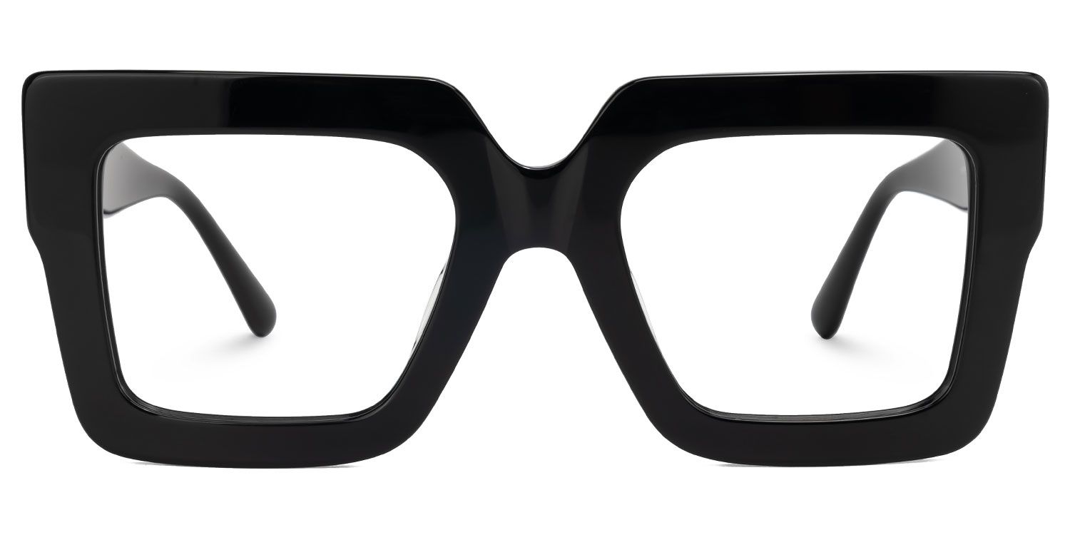 Brandon Square Black Glasses