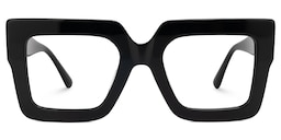 Brandon Square Black Glasses0