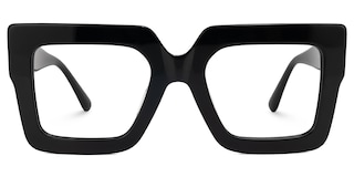 Brandon Square Black Glasses0