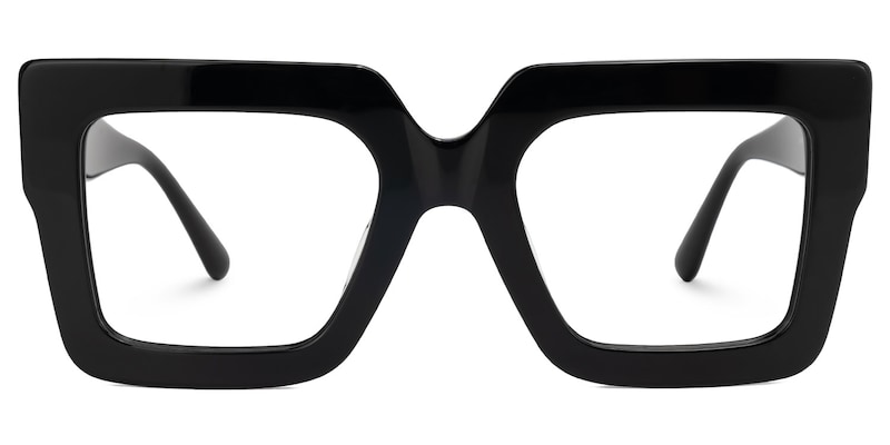 Brandon Square Black Glasses