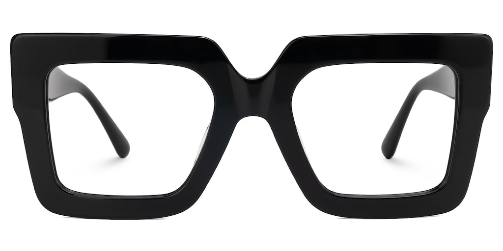 Brandon Square Black Glasses