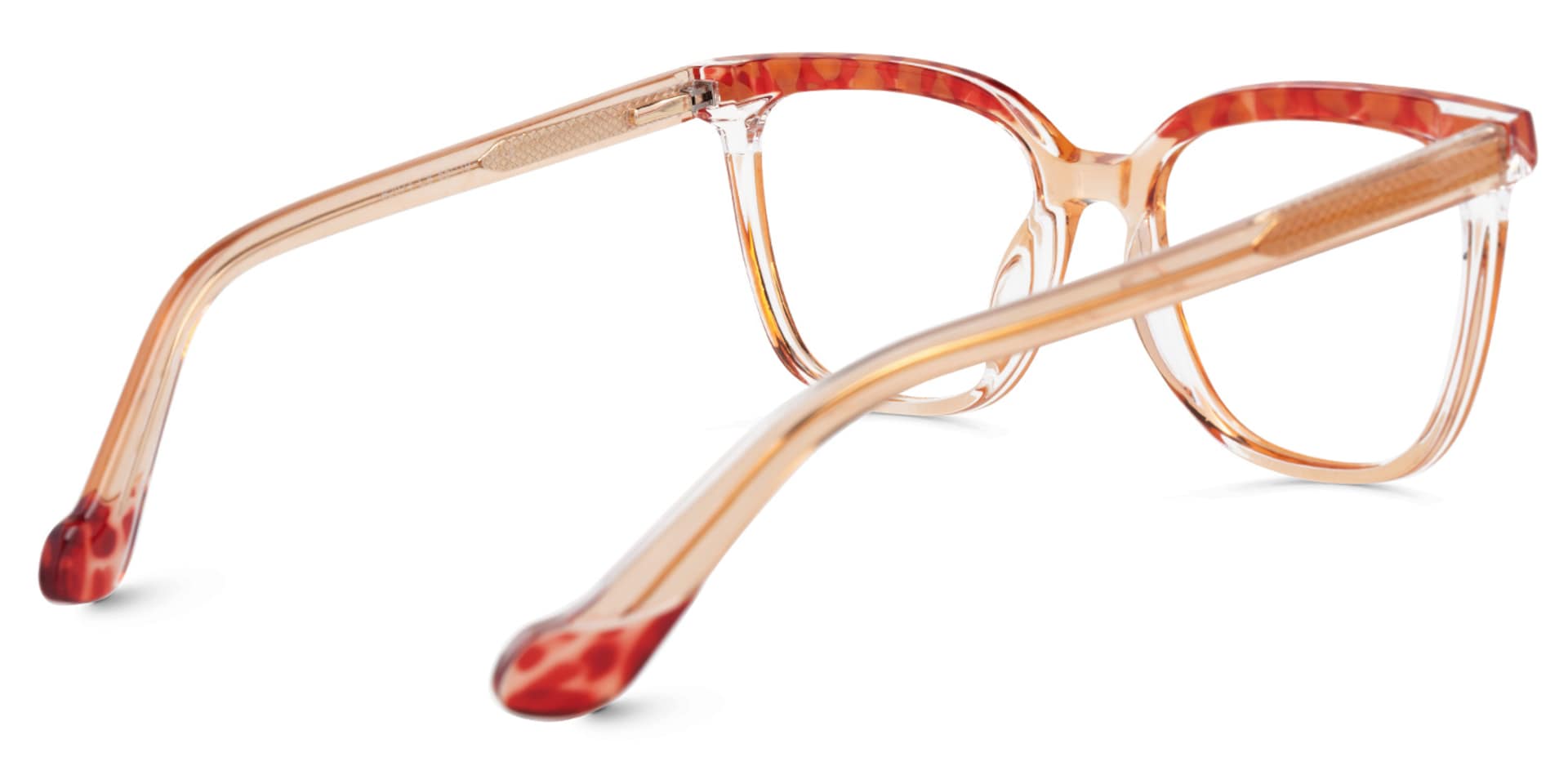 Square Tawana Red Glasses deals -Zeelool Glasses3
