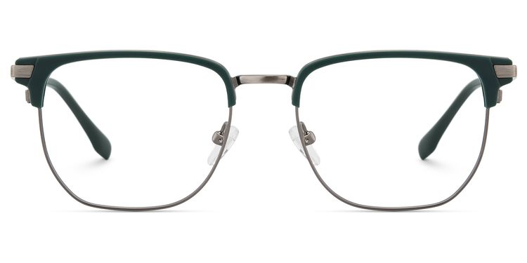 Zaira Browline Dark-Green Glasses