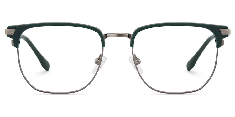 Zaira Browline Dark-Green Glasses