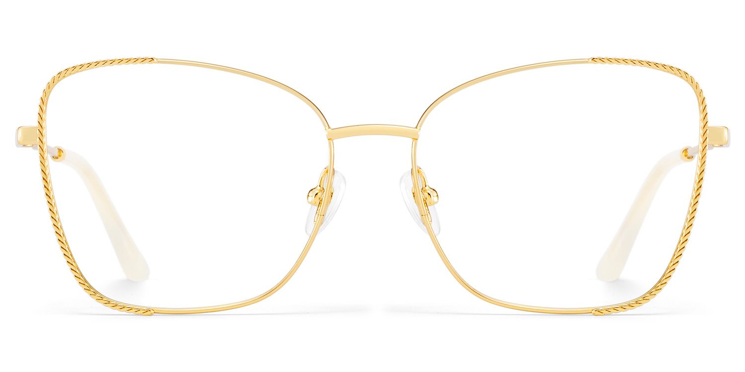Kai Eyeglasses in Butterfly Gold Frame | Zeelool2