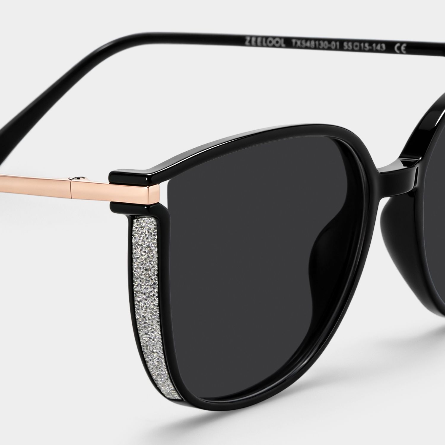 Rodz Black Square Polarized Sunglasses for Driving | ZEELOOL4
