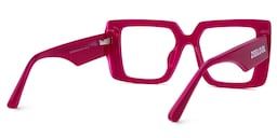 Parris Rectangle Red Glasses3