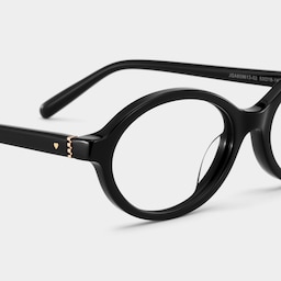 Everly Oval Black Glasses7