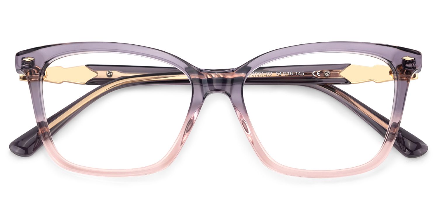Theo Acetate Two-tone Frame Glasses with Square Shape | Zeelool2