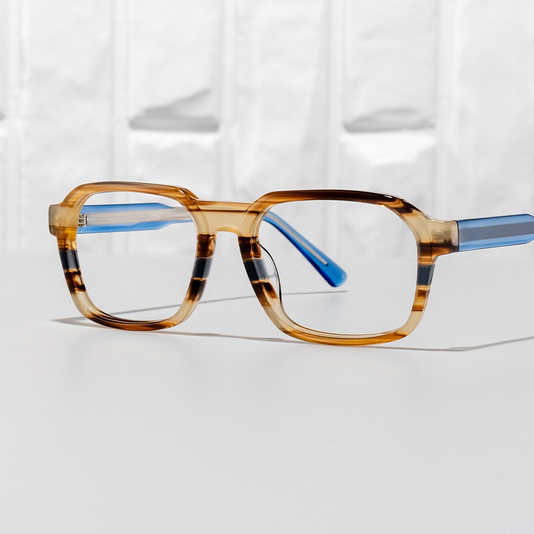 Arden Rectangle Colorful Frame Eyeglasses for Man| ZEELOOL0