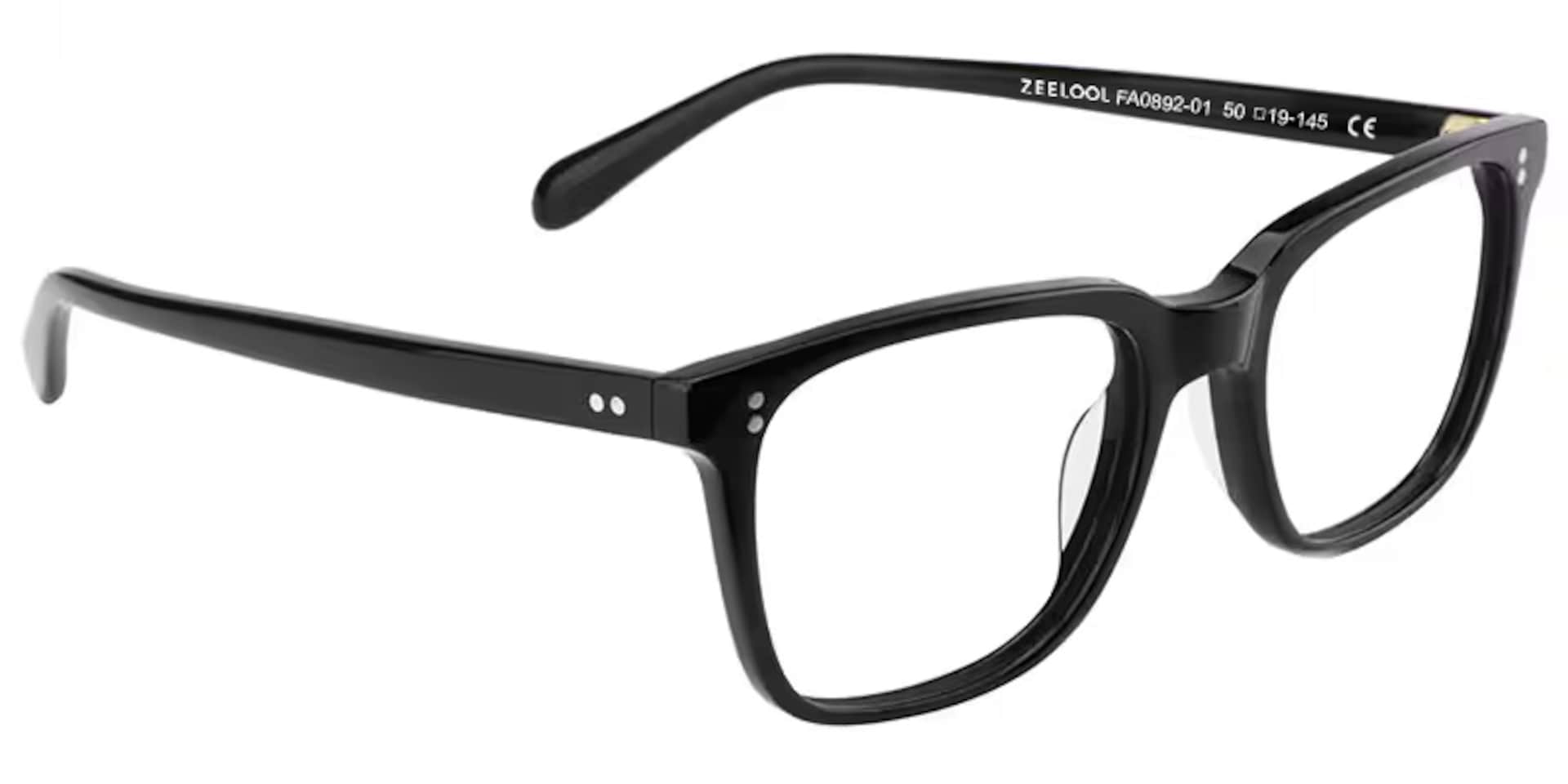 Lamont Rectangle Black Eyeglasses and Glasses Frames4