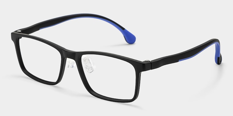 Sunny Rectangle Black Frame Eyeglasses for Tween3