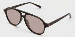 Drew Dark Brown Aviator Sunglasses2