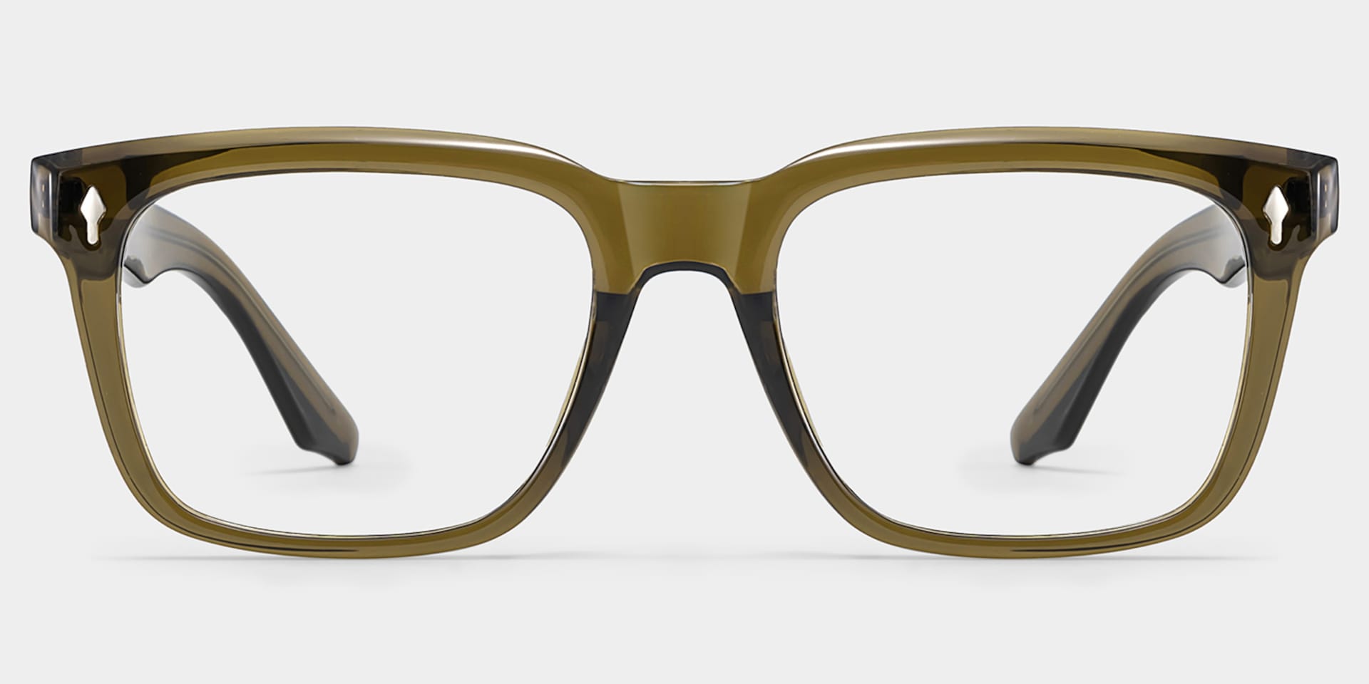 Fletcher Brown Frame Glasses with Rectangle Frame Online | ZEELOOL1