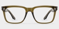 Fletcher Rectangle Brown Glasses0