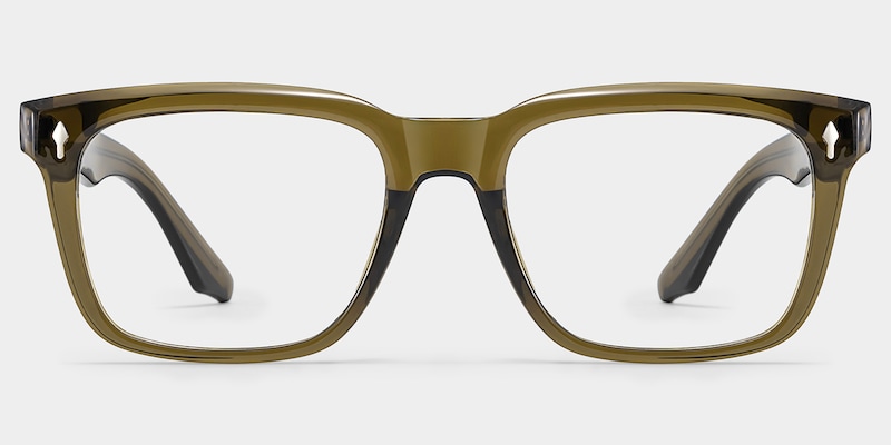 Fletcher Rectangle Brown Glasses good-img
