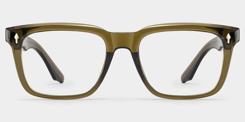 Fletcher Rectangle Brown Glasses