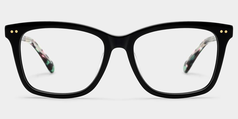 Layla Black Square Glasses