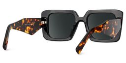 Reeve Rectangle Black Polarized Sunglasses4